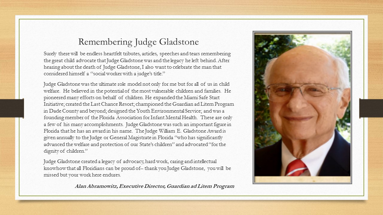 Remembering Judge Gladstone